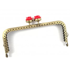 Clik Clak Bronzo Rett. Fiore  12,5 cm. Cf.1Pz