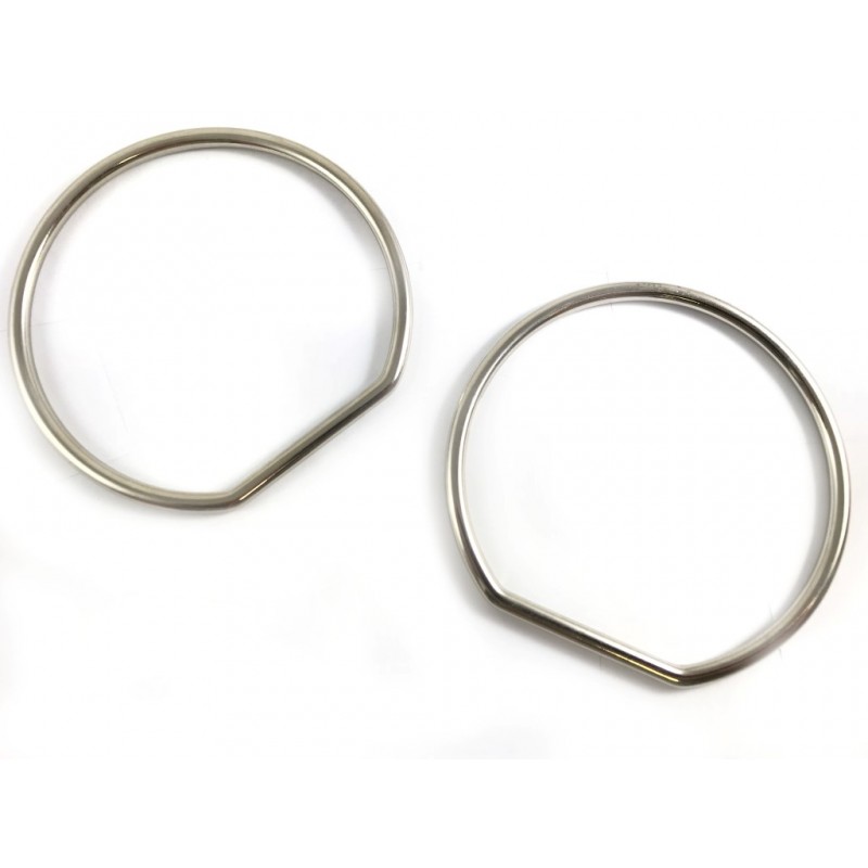 Manici Anello Acciaio Diam.10cm. Cf.2 Pz.