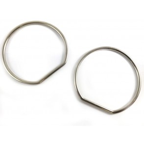 Manici Anello Acciaio Diam.10cm. Cf.2 Pz.