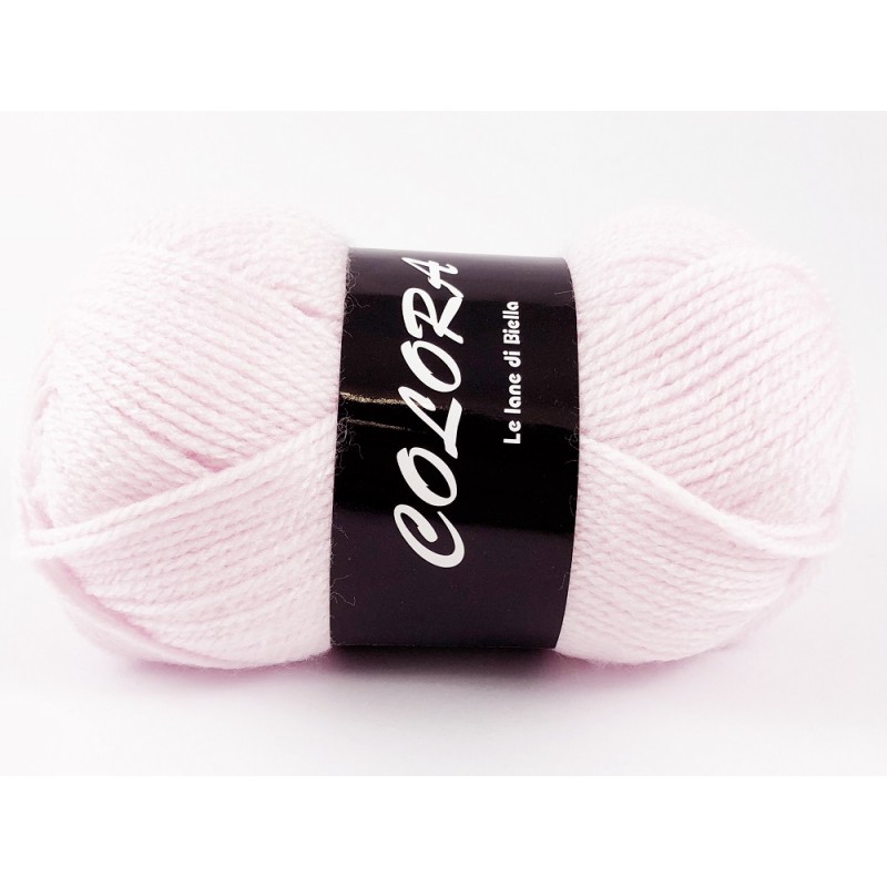 Gomitolo di Lana Colora Tre Sfere Colore Rosa Baby 1331