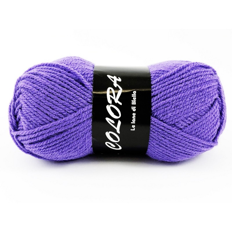 Gomitolo di Lana Colora Tre Sfere Colore Viola 1641 Gomitolo di Lana Colora Tre Sfere Colore Viola 1641