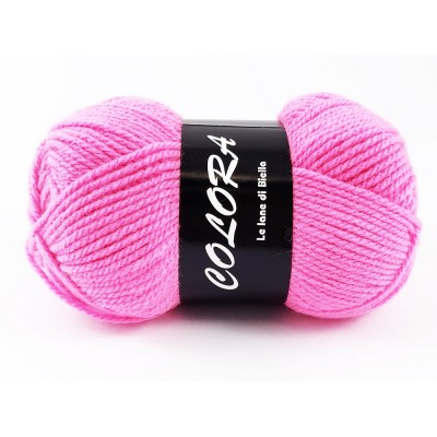 Gomitolo di Lana Colora Tre Sfere Colore Fucsia 1628