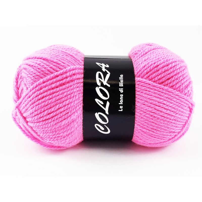 Gomitolo di Lana Colora Tre Sfere Colore Fucsia 1628