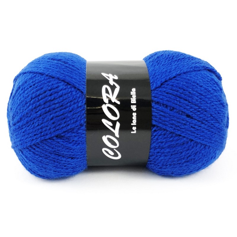 Gomitolo di Lana Colora Tre Sfere Colore Blu Elettrico 1583