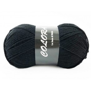 Gomitolo di Lana Colora Tre Sfere Colore Nero 1551