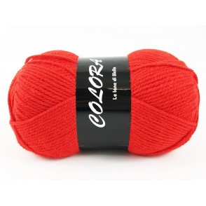 Gomitolo di Lana Colora Tre Sfere Colore Rosso 1506