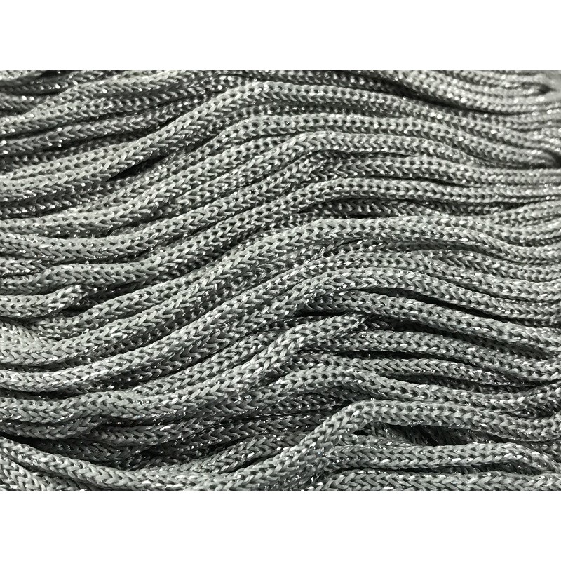 Cordino Thai Swan Black Glitter 500 grammi Tre Sfere Colore Grigio-Argento 115A Cordino Thai Swan Black Glitter 500 grammi Tre Sfere Colore Grigio-Argento 115A
