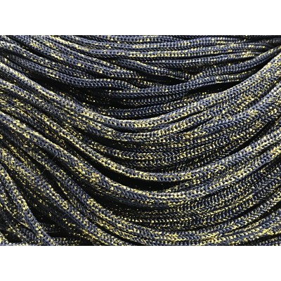 Cordino Thai Swan Black Glitter 500 grammi Tre Sfere Colore Blu-Oro 081