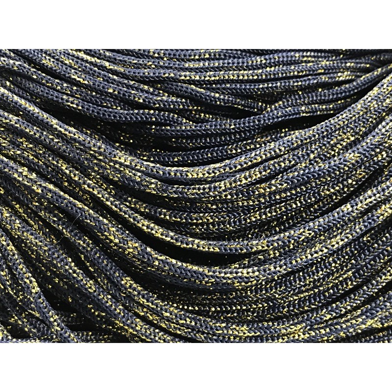 Cordino Thai Swan Black Glitter 500 grammi Tre Sfere Colore Blu-Oro 081 Cordino Thai Swan Black Glitter 500 grammi Tre Sfere Colore Blu-Oro 081