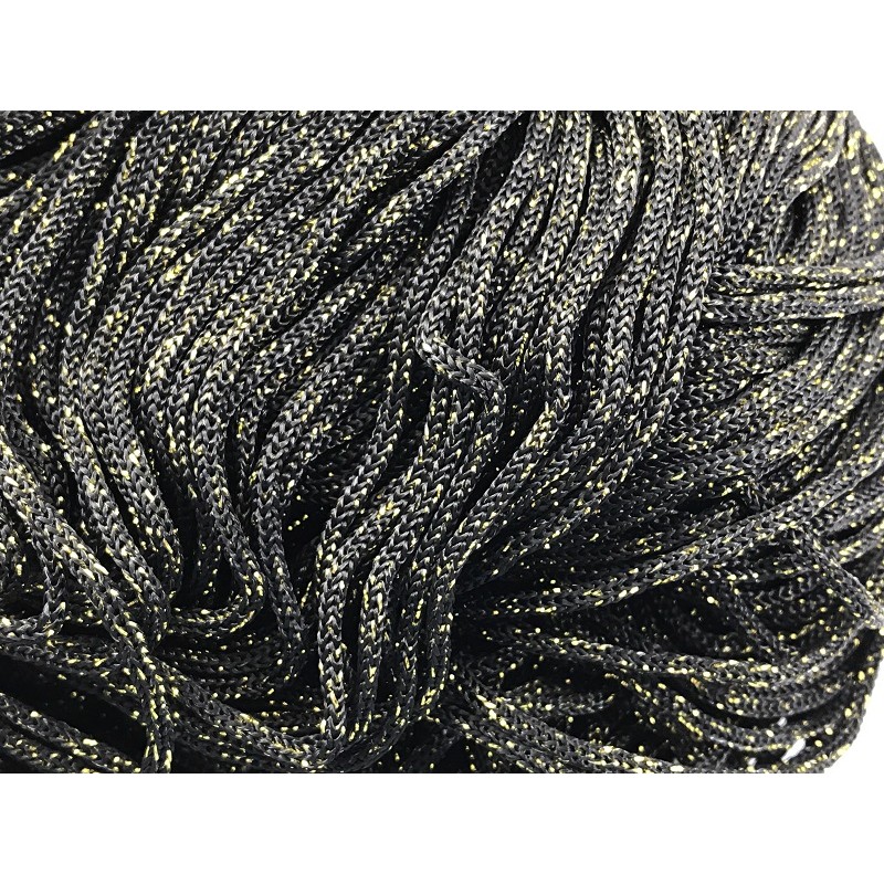 Cordino Thai Swan Black Glitter 500 grammi Tre Sfere Colore Nero
