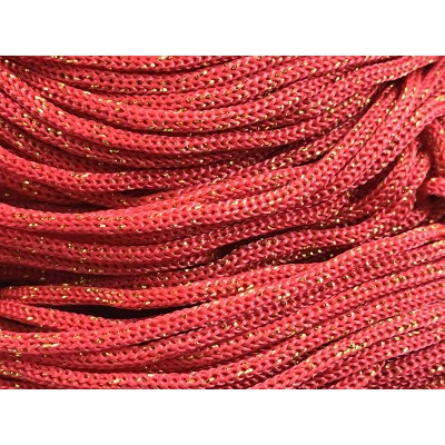 Cordino Thai Swan Black Glitter 500 grammi Tre Sfere Colore Rosso-Oro 046