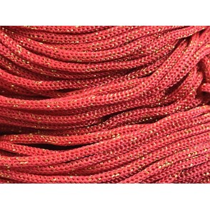 Cordino Thai Swan Black Glitter 500 grammi Tre Sfere Colore Rosso-Oro 046