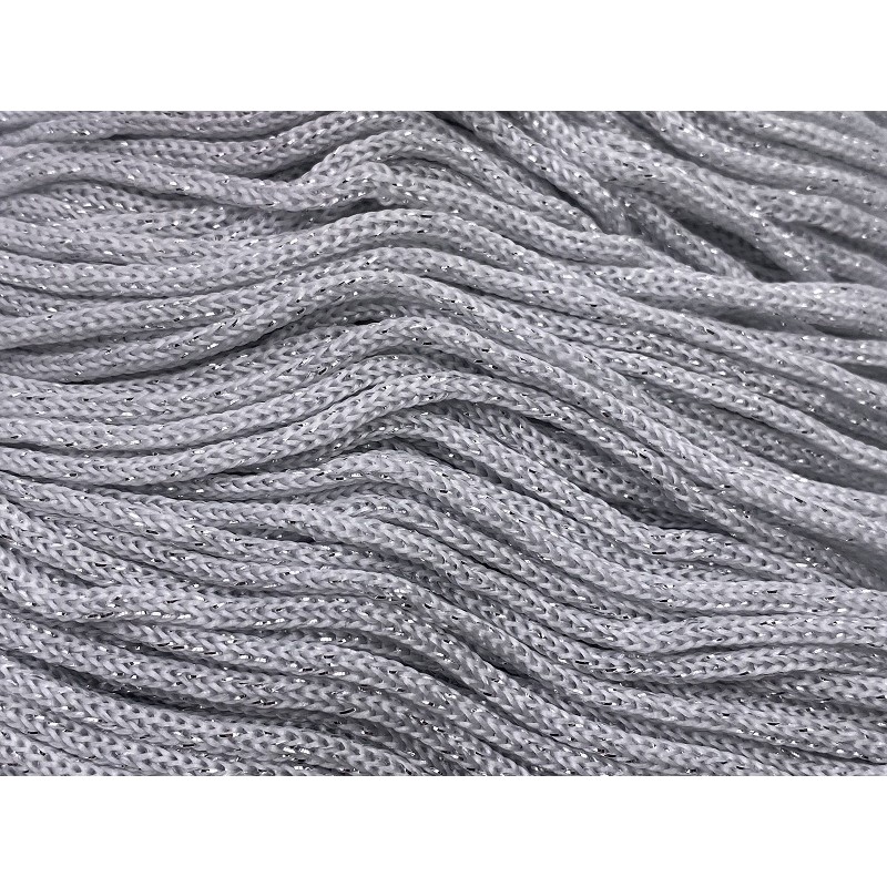 Cordino Thai Swan Black Glitter 500 grammi Tre Sfere Colore Bianco-Argento 020 Cordino Thai Swan Black Glitter 500 grammi Tre Sfere Colore Bianco-Argento 020