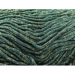 Cordino Thai Swan Black Glitter 500 grammi Tre Sfere Colore Verde-Oro 009