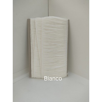 Frangia Di Rafia Di Viscosa Made In Italy altezza cm 15 Colore bianco