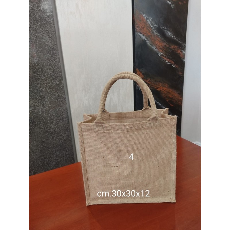 Borsa In Juta Cm. 30x30x12