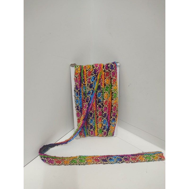 Passamaneria Multicolor Striscia 27 mm Oro