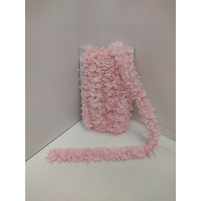 Passamaneria Fiori Cm. 4 Rosa