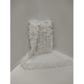 Passamaneria Fiori Cm. 4 Bianco