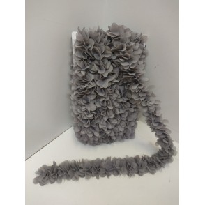 Passamaneria Fiori Cm. 4 Grigio