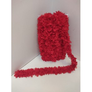 Passamaneria Fiori Cm. 4 Rosso