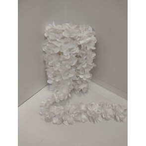 Passamaneria Fiori Cm. 6 Bianco