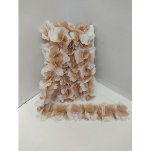 Passamaneria Fiori Cm. 6,5 Bianco Beige