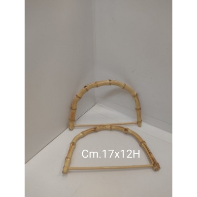 Manici In Bamboo Traversa 17x12 Cf.1 Coppia