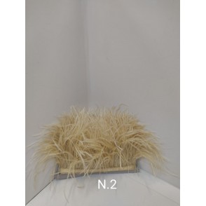 Passamaneria Piume Struzzo Colore Crema 2