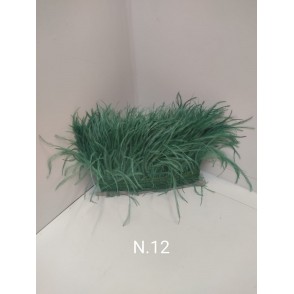 Passamaneria Piume Struzzo Colore Verde 12