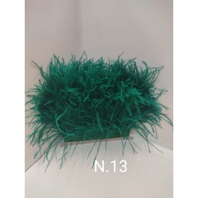 Passamaneria Piume Struzzo Colore Tiffany 13