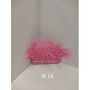 Passamaneria Piume Struzzo Colore Rosa 16
