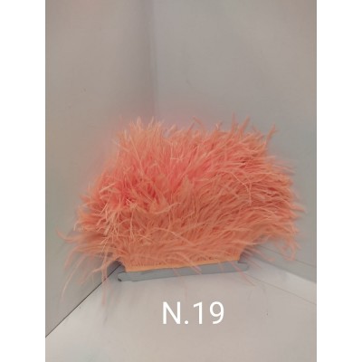 Passamaneria Piume Struzzo Colore Salmone 19