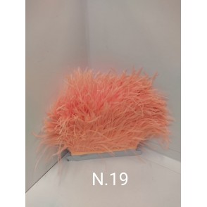 Passamaneria Piume Struzzo Colore Salmone 19