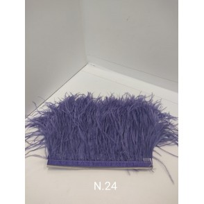 Passamaneria Piume Struzzo Colore Viola 24