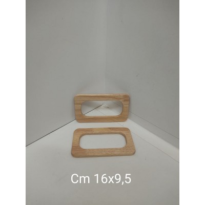 Manici Legno cm. 16x9,5 Naturale