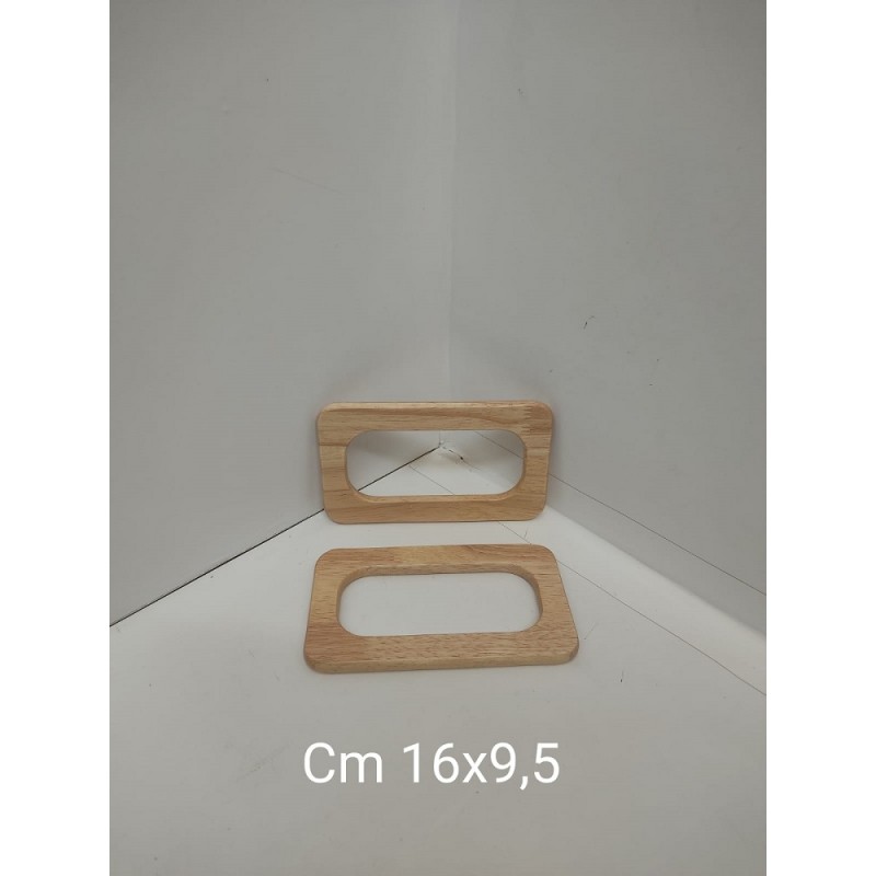 Manici Legno cm. 16x9,5 Naturale