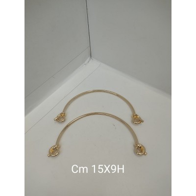Manici Metallo Con Nodo Cm 15x9 Oro