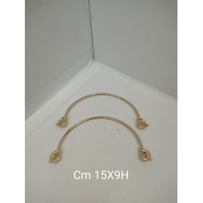 Manici Metallo Con Nodo Cm 15x9 Oro