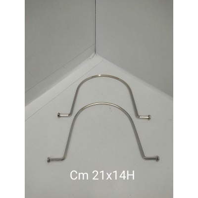 Manici Metallo Cm 21x14 Argento