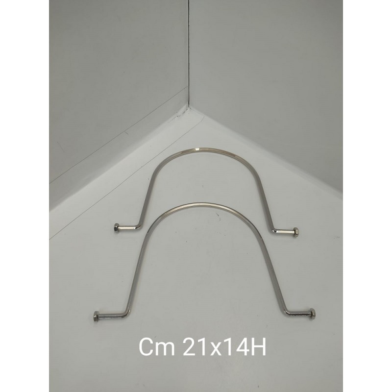 Manici Metallo Cm 21x14 Argento
