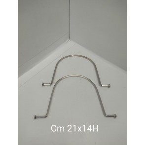 Manici Metallo Cm 21x14 Argento