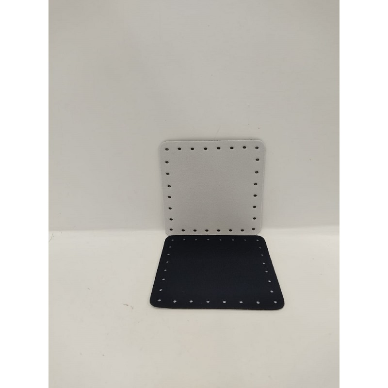 Quadrato Neoprene Cm 12x12 Bianco Nero
