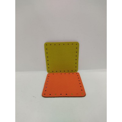Quadrato Neoprene Cm 12x12 Giallo Arancio