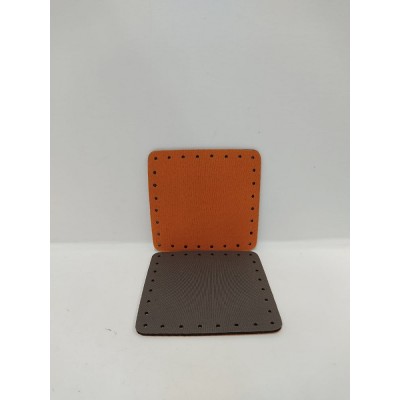 Quadrato Neoprene Cm 12x12 Tortora Arancio