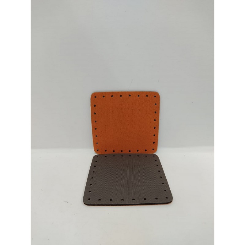 Quadrato Neoprene Cm 12x12 Tortora Arancio