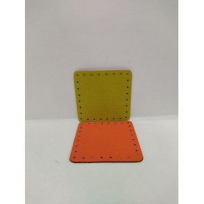 Quadrato Neoprene Cm 12x12 Giallo Arancio