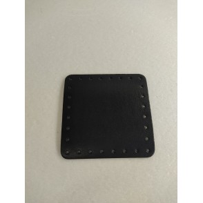 Quadrato EcoPelle Rinforzato Cm 12x12 Nero