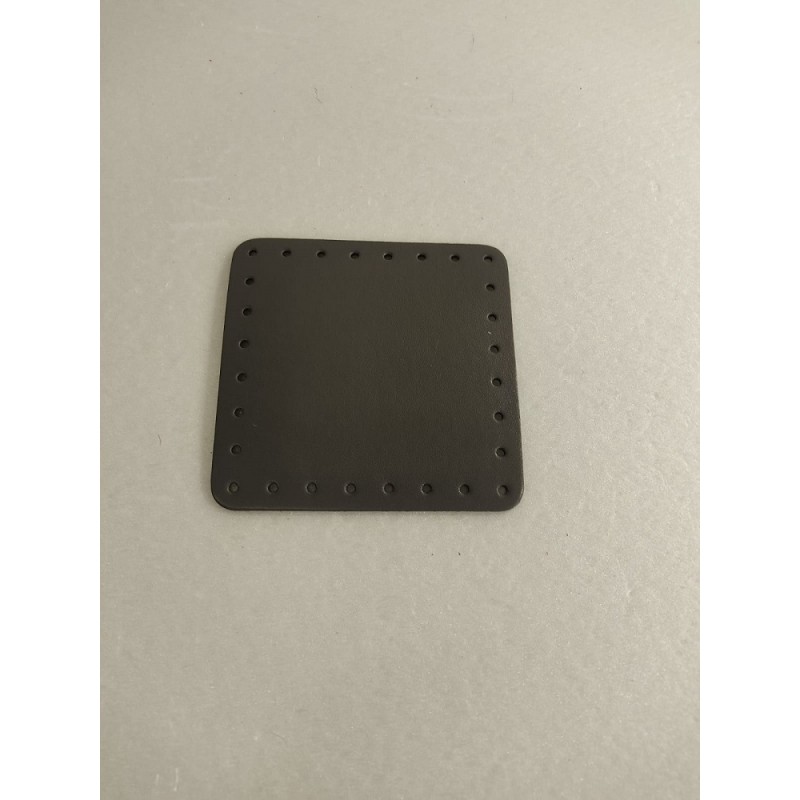 Quadrato EcoPelle Rinforzato Cm 12x12 Verde Militare