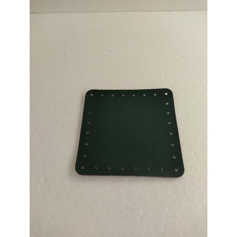 Quadrato EcoPelle Morbida Cm 12x12 Verde